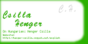 csilla henger business card
